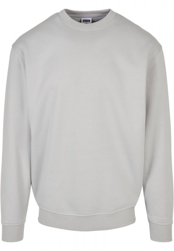 Světle šedá pánská mikina Urban Classics Crewneck Sweatshirt