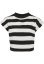 Čierno/biele dámske tričko Urban Classics Stripe Short