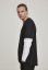 Pánské tričko Urban Classics Oversized Shaped Double Layer LS - černé, bílé