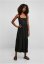 Ladies 7/8 Length Valance Summer Dress - black