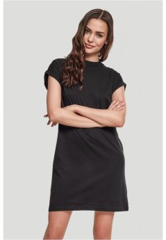 Ladies Turtle Extended Shoulder Dress - black