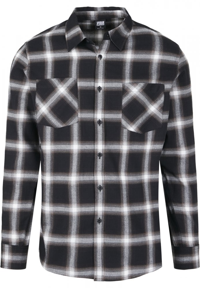 Checked Flanell Shirt 6 - black/white S