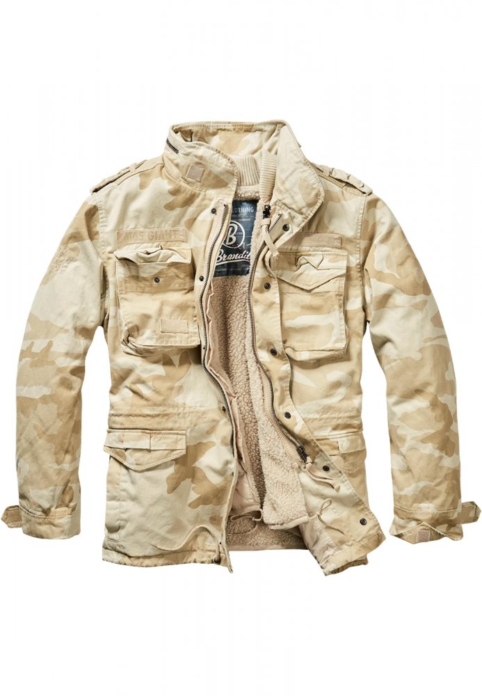 Světle/maskáčová pánská zimní bunda Brandit M-65 Giant Jacket XL