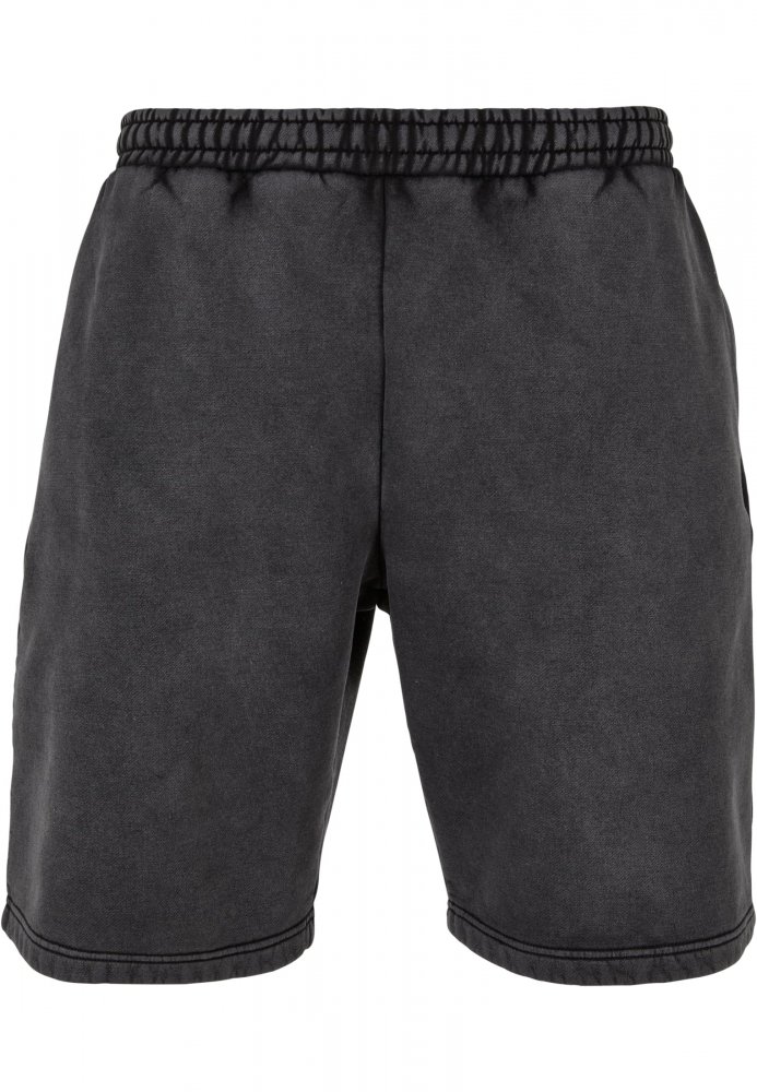 Heavy Sand Washed Sweat Shorts - black 5XL