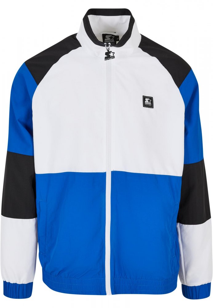 Starter Color Block Retro Jacket - white/cobaltblue/black M