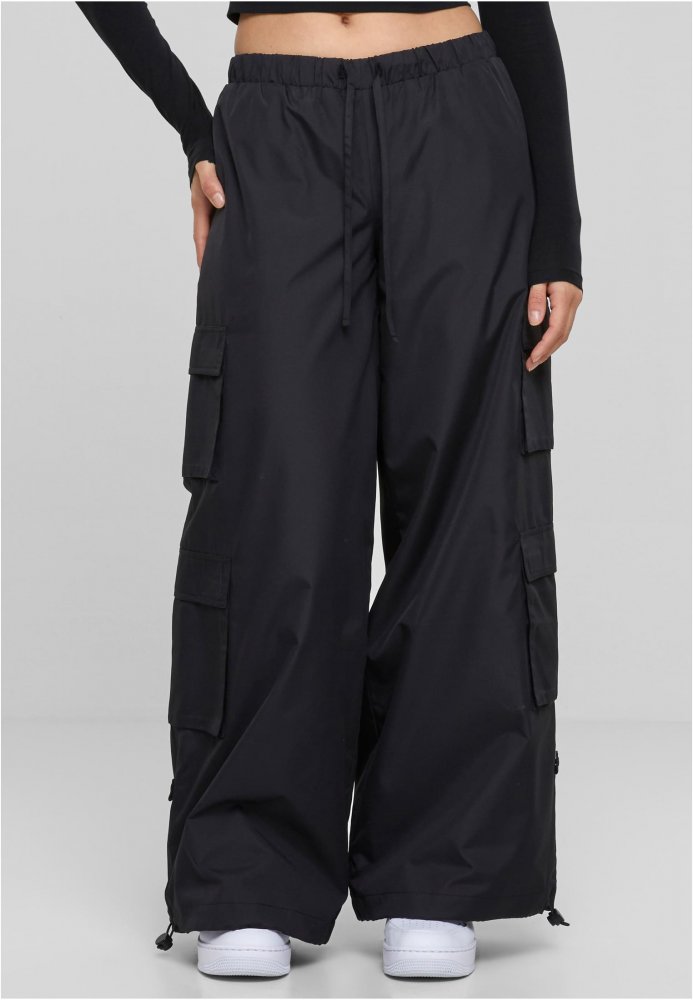 Ladies Ripstop Double Cargo Pants - black XS