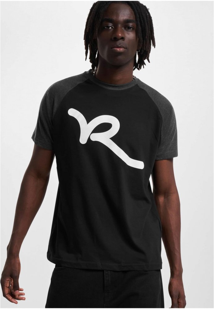Rocawear Tshirt - black/charcoal XXL