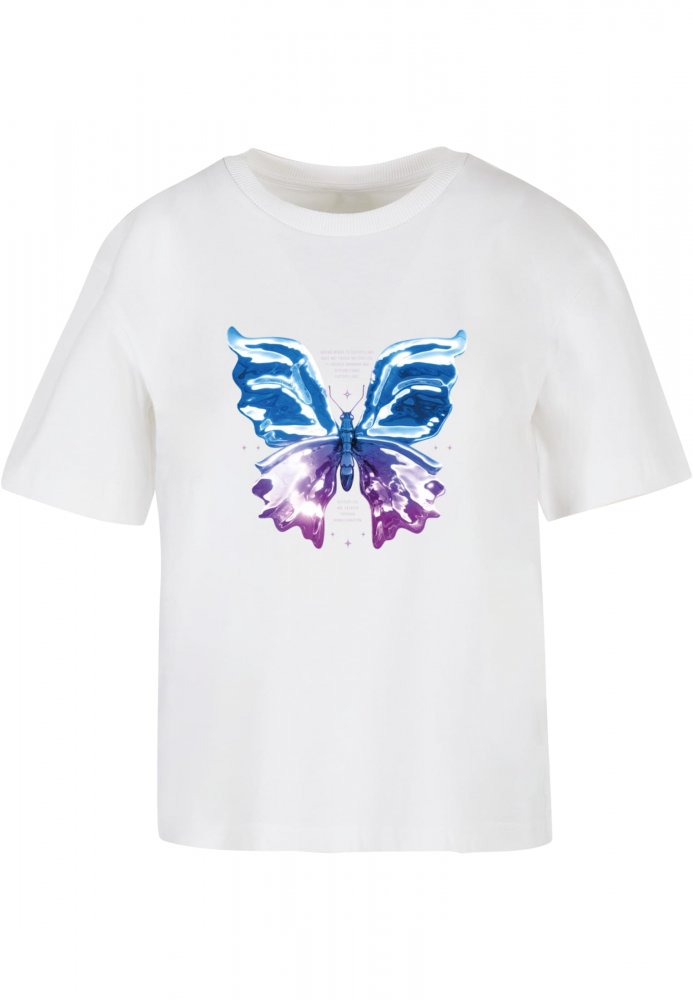 Chromed Butterfly Tee - white XS