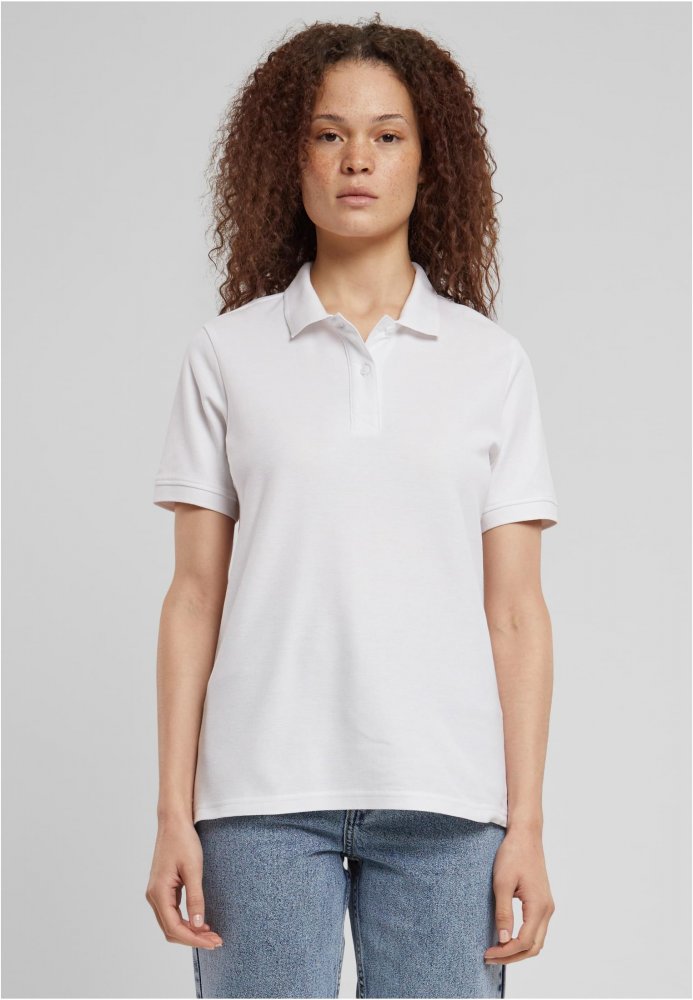 Ladies Polo Shirt - white XS