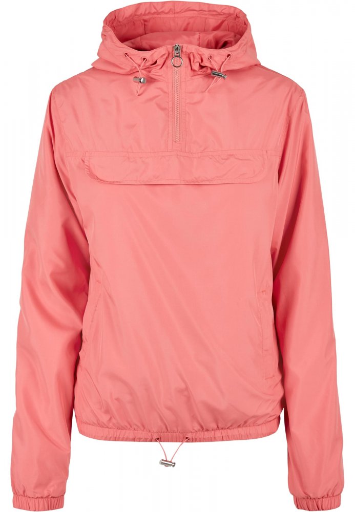 Světle oranžová dámská jarní/podzimní bunda Urban Classics Ladies Basic Pullover 4XL