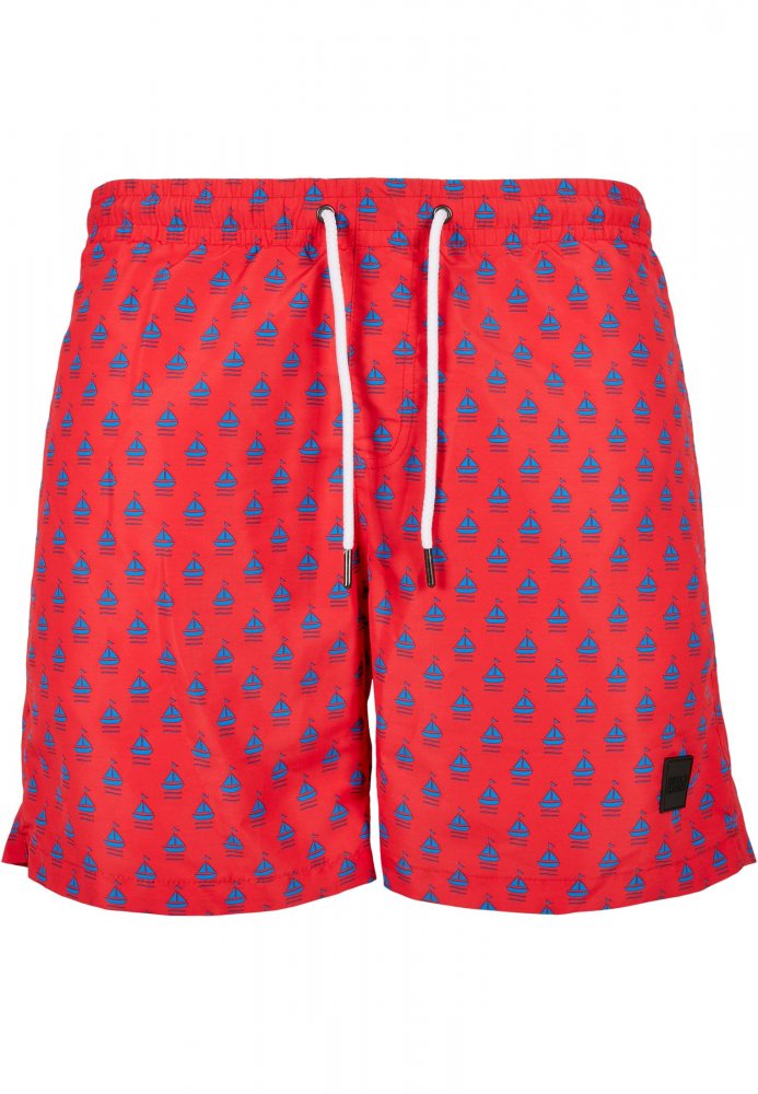 Pánské koupací šortky Urban Classics Pattern Swim Shorts - lil yacht aop XL