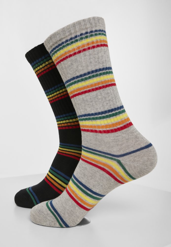 Rainbow Stripes Socks 2-Pack 39-42