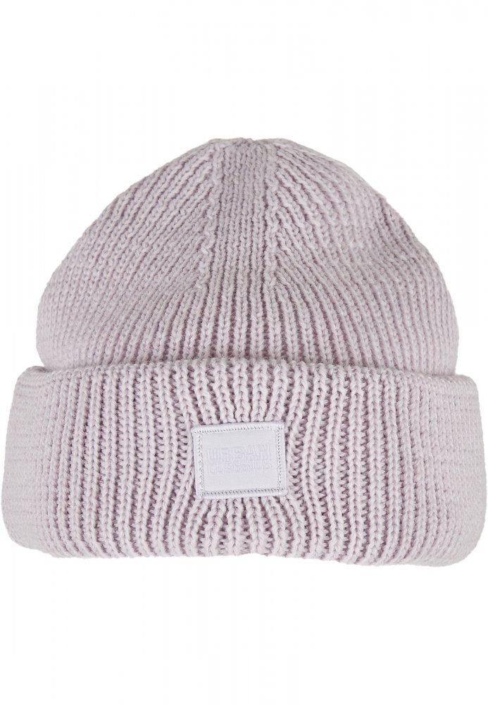 Knitted Wool Beanie - lilac