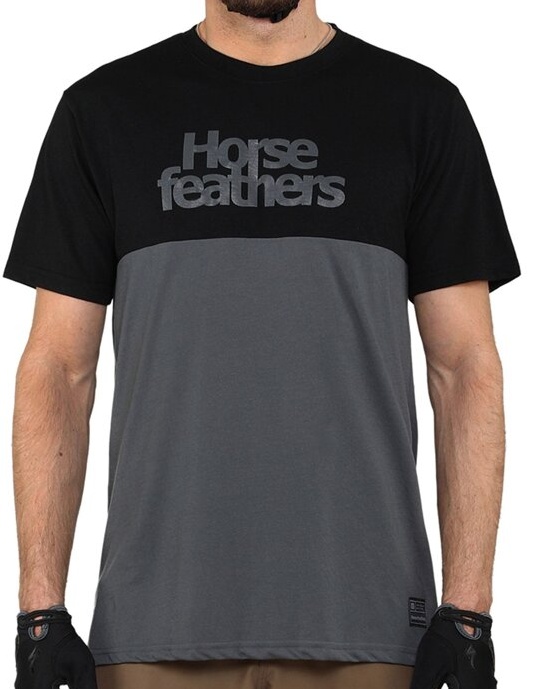 Bike tričko Horsefeathers Fury black/gray XXL