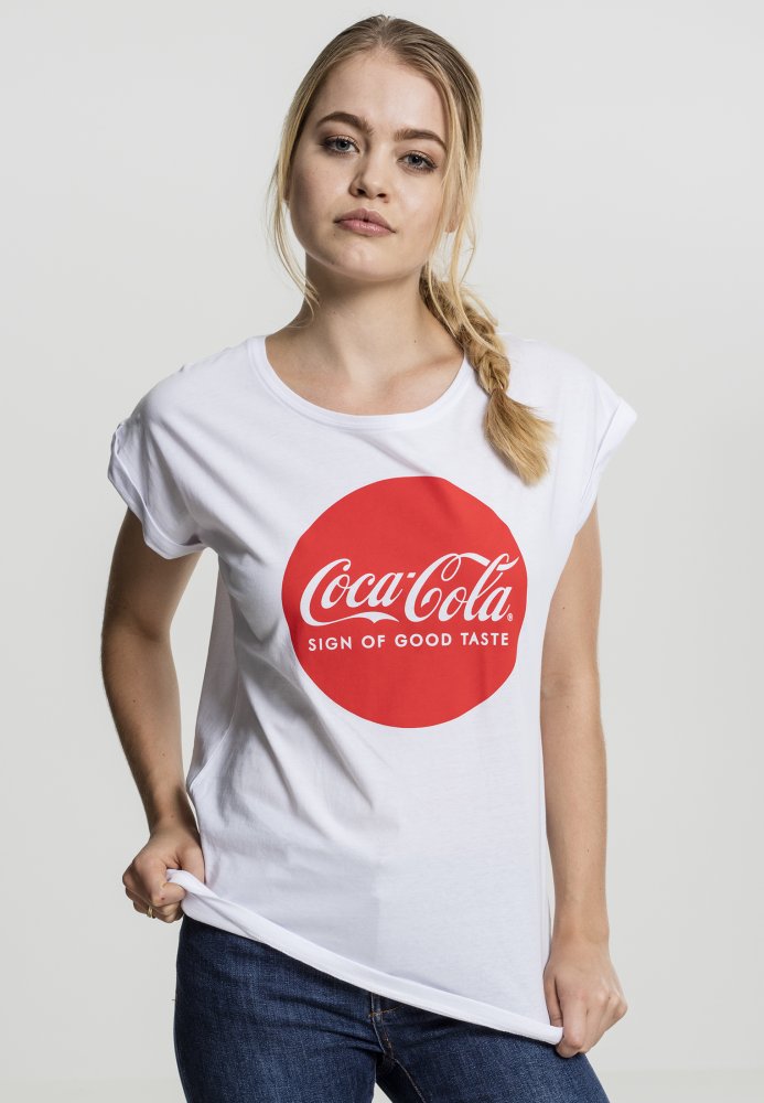 Ladies Coca Cola Round Logo Tee XS