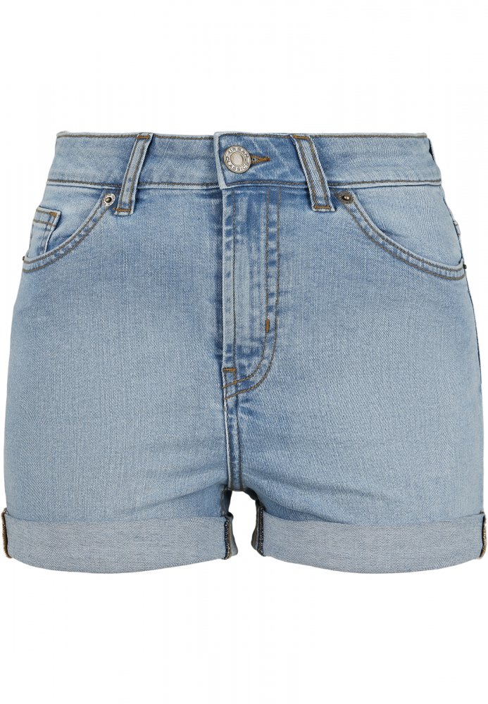 Ladies 5 Pocket Shorts - light skyblue washed 27