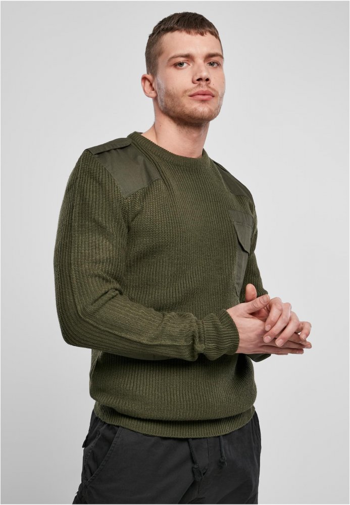Military Sweater - olive 4XL