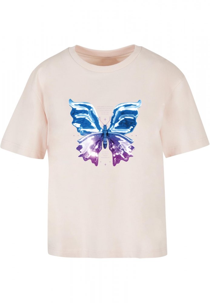 Chromed Butterfly Tee - pink L