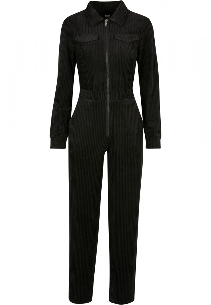 Ladies Velvet Rib Boiler Suit XS