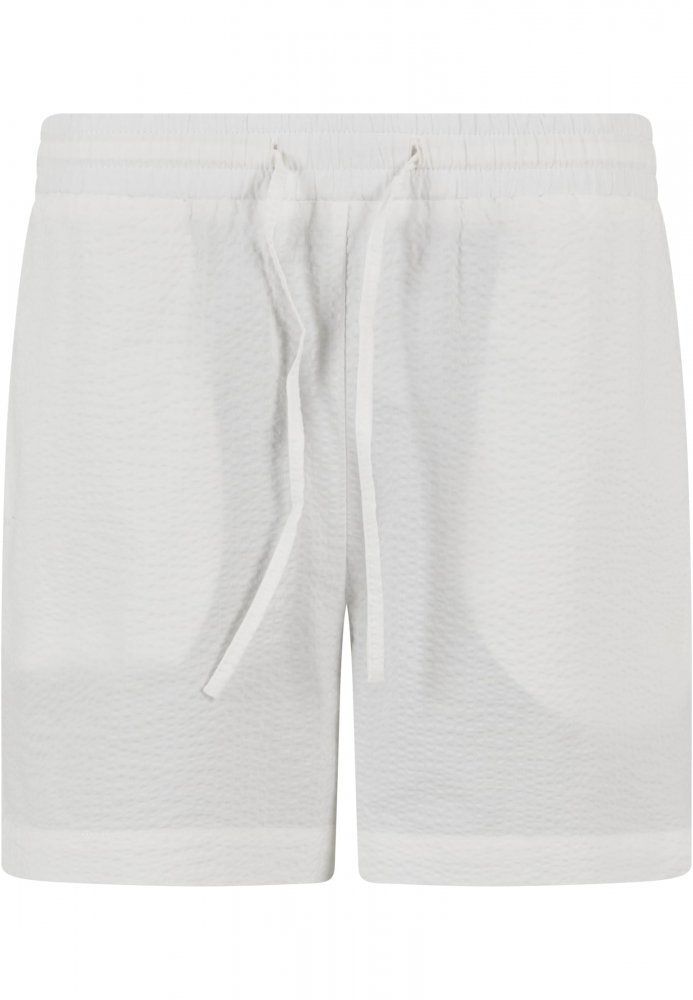 Ladies Seersucker Shorts - white S