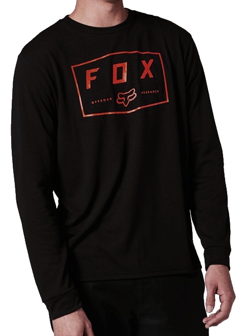Tričko Fox Badger LS Tech black XXL