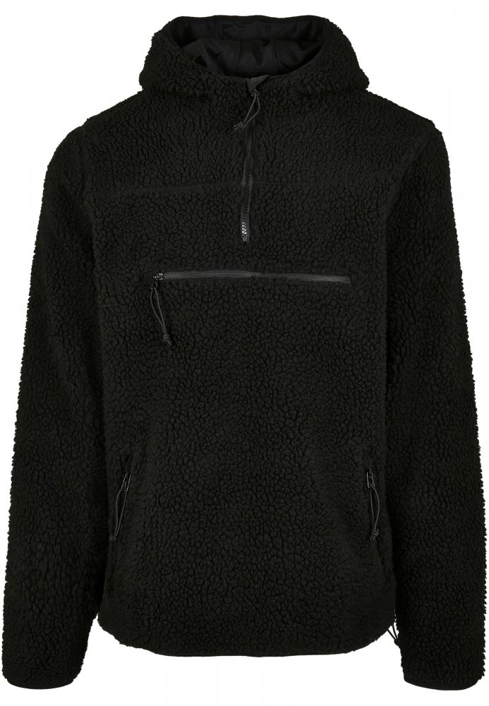 Černá pánská bunda Brandit Teddyfleece Worker Pullover XL