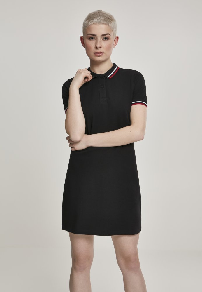 Ladies Polo Dress - black S
