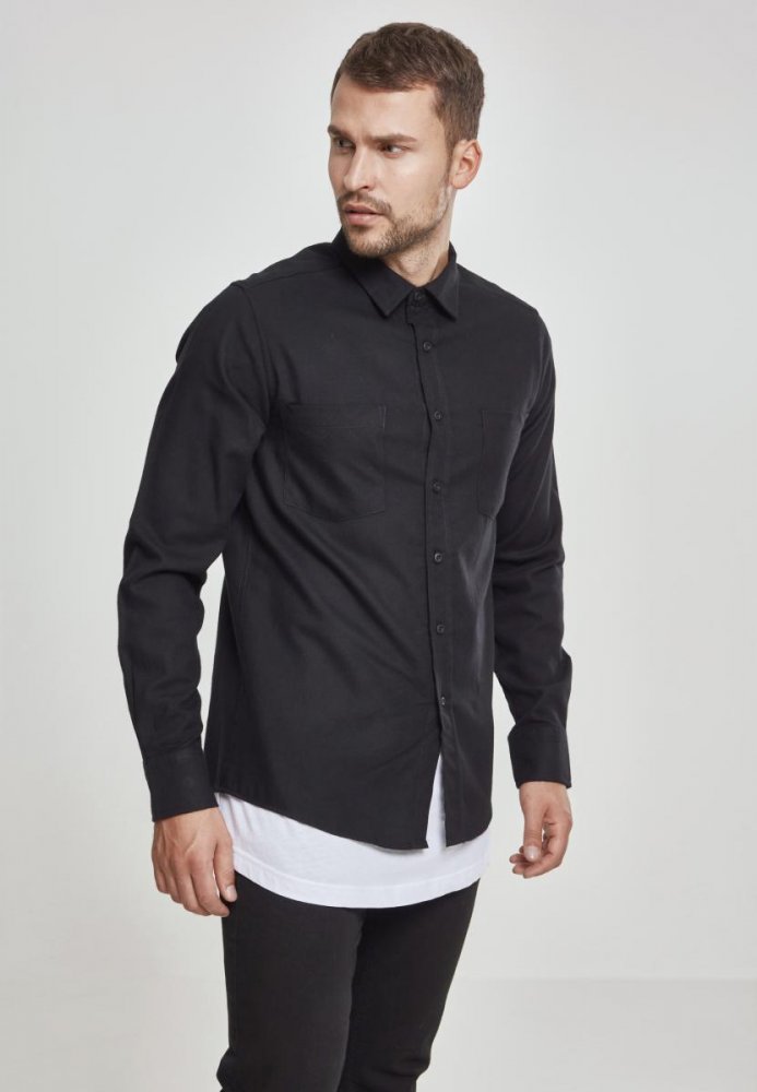 Checked Flanell Shirt - blk/blk XXL