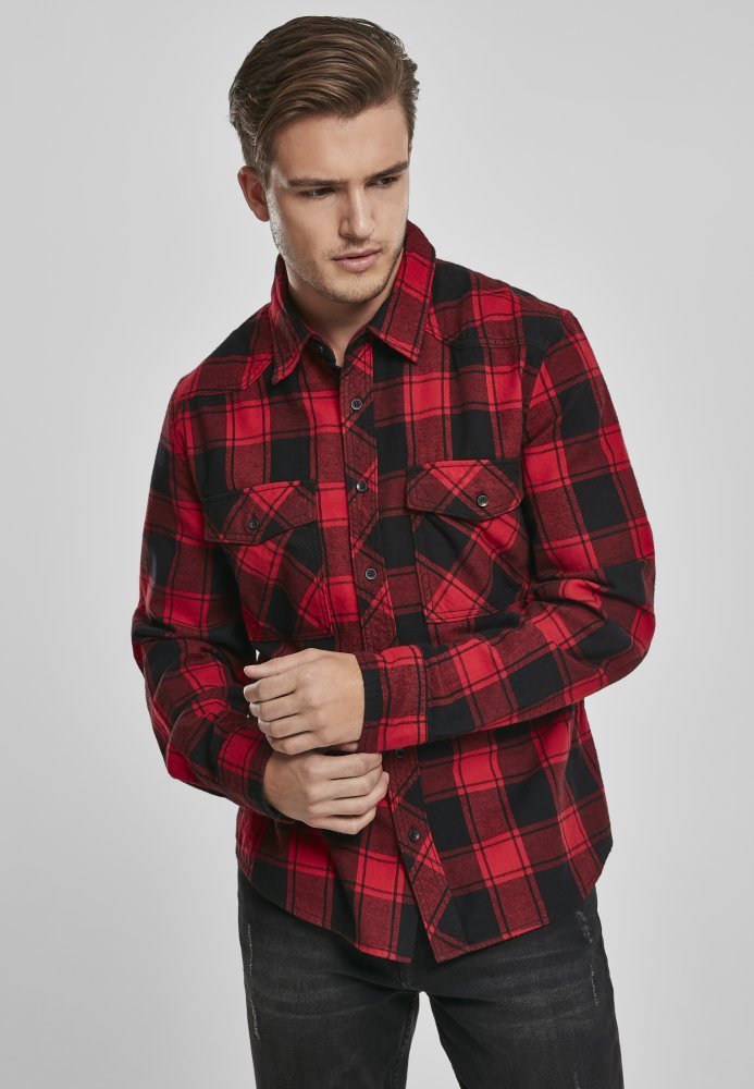 Checkshirt - red/black 5XL