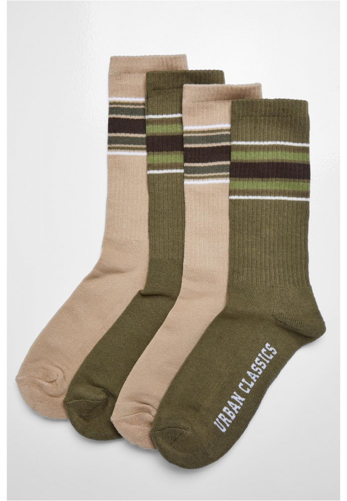 Layering Stripe Socks 4-Pack 35-38