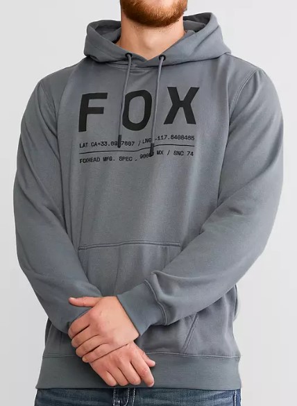 Modrošedá pánská mikina Fox Non Stop XXL