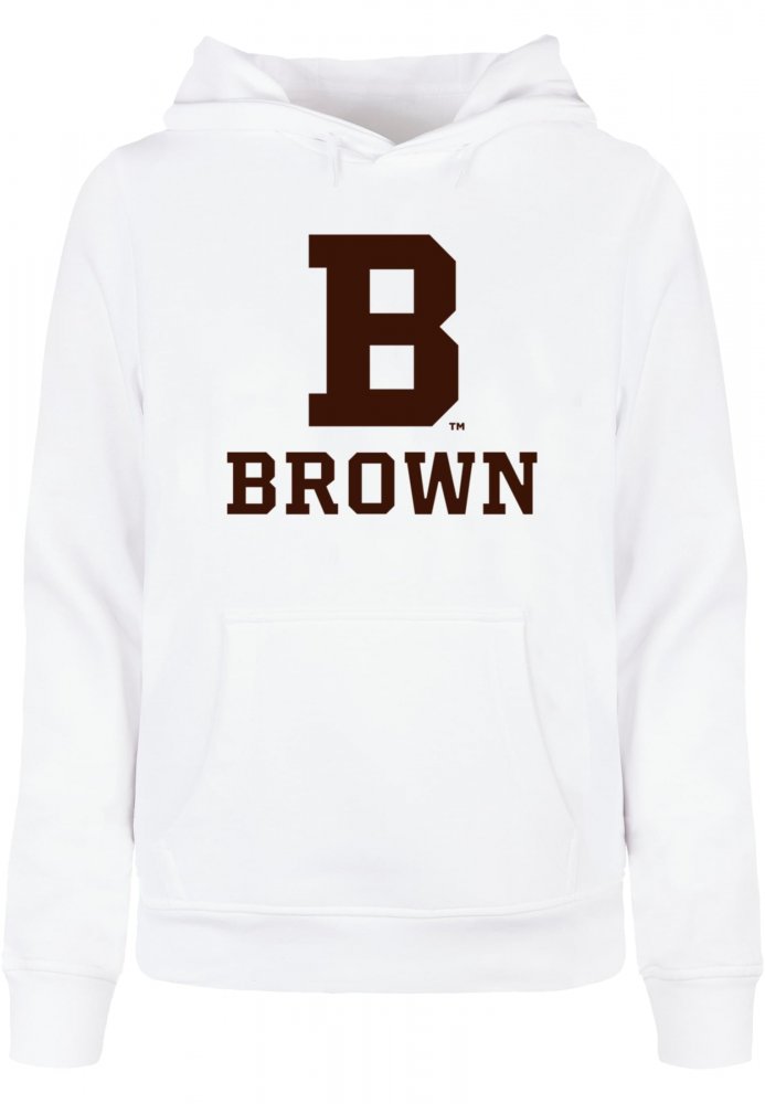 Ladies Brown University - B Initial Basic Hoody - white XL