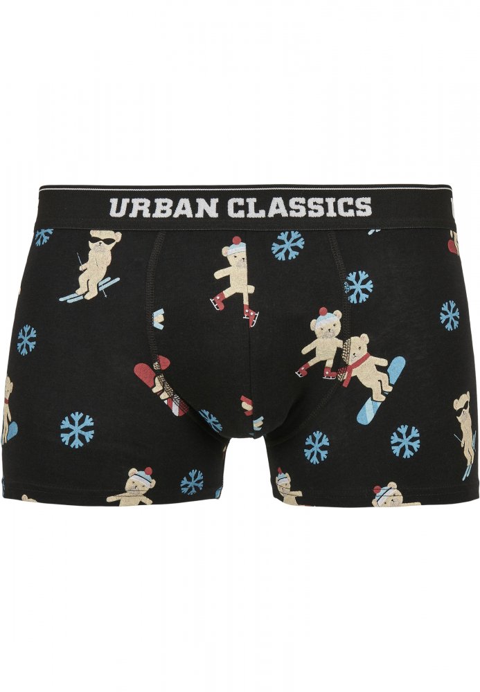 Organic X-Mas Boxer Shorts 3-Pack - teddy aop+jasper+navy XXL