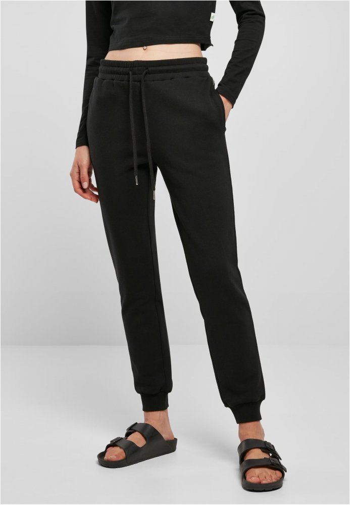 Ladies Organic Slim Sweat Pants - black 5XL