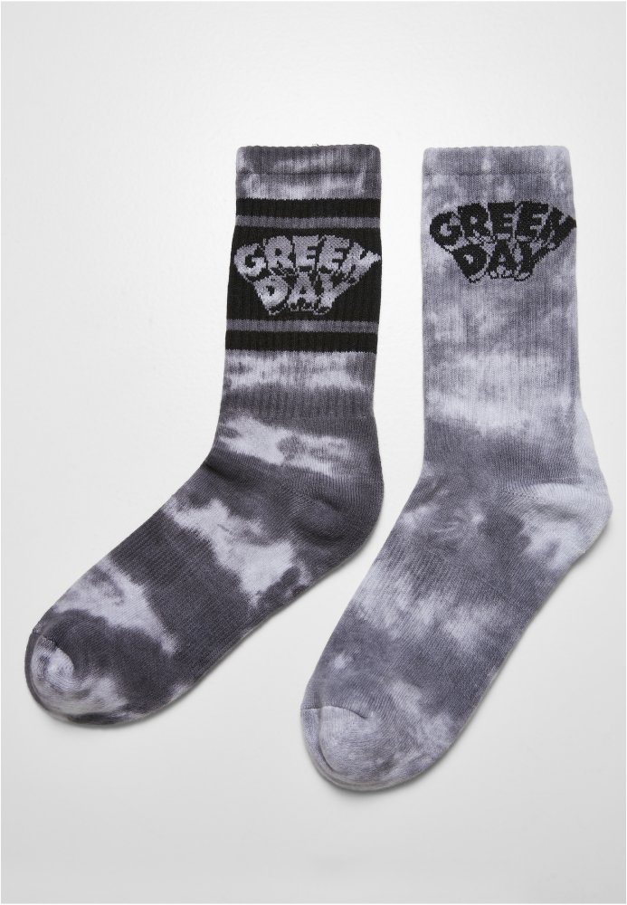 Green Day Tie Die Socks 2-Pack 43-46