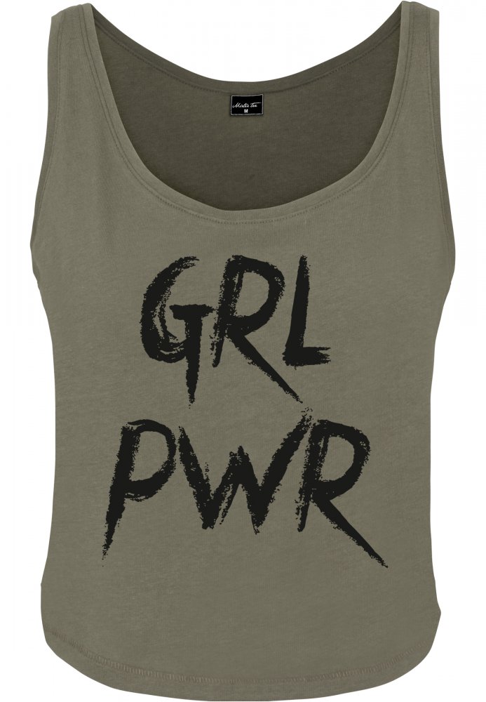Ladies GRL PWR Tank - olive S