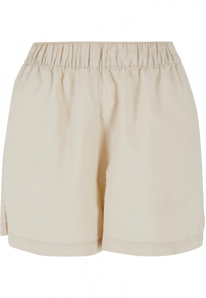 Ladies Linen Mixed Boxer Shorts - softseagrass L