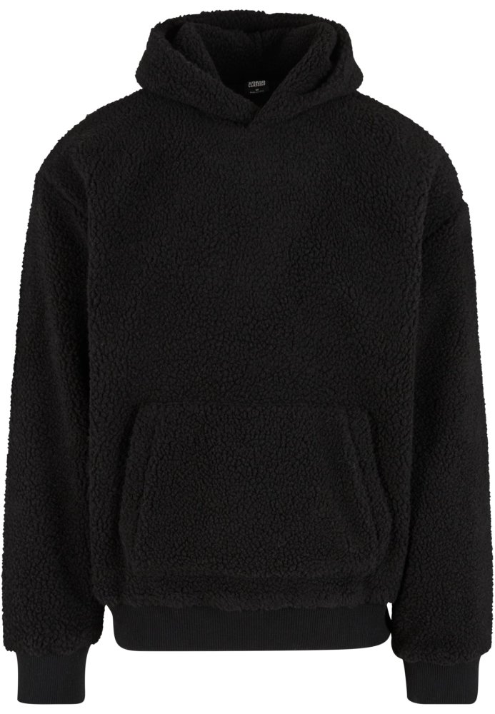 Oversized Teddy Hoody - black XL