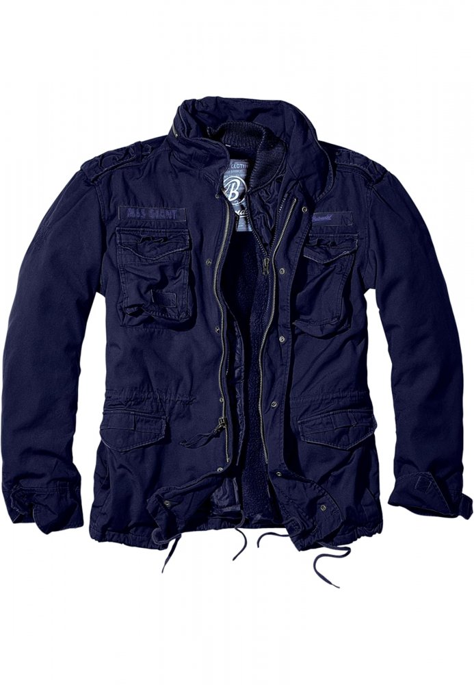 Tmavě modrá pánská zimní bunda Brandit M-65 Giant Jacket XXL