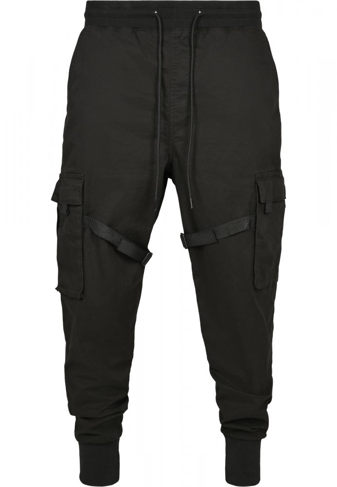 Černé pánské kalhoty Urban Classics Tactical Trouser S