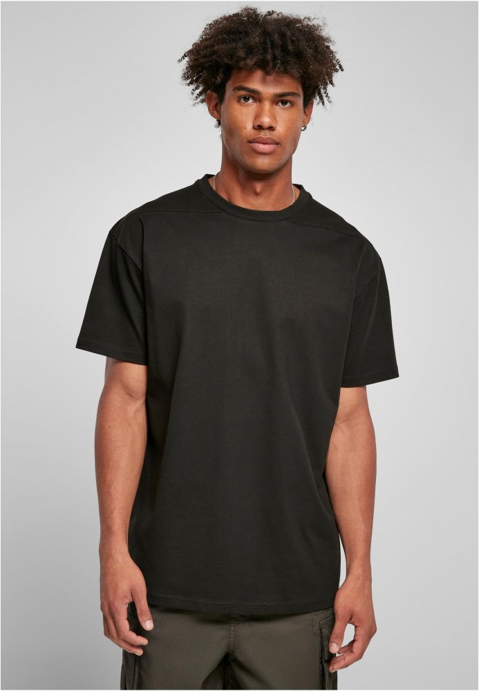 Recycled Curved Shoulder Tee - black M