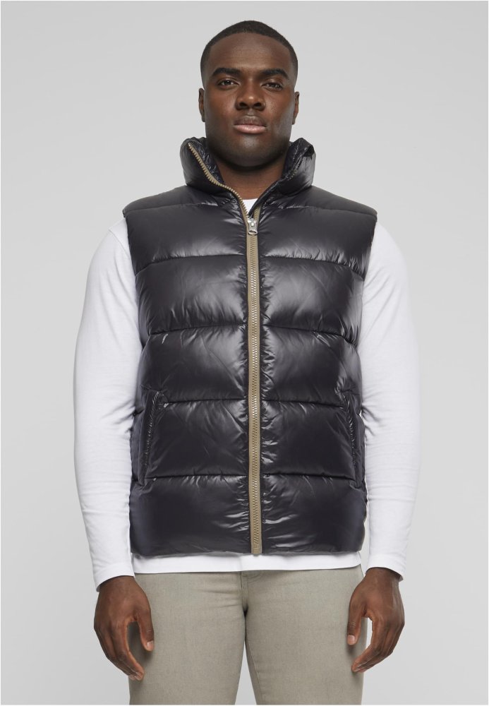 Recycled Big Puffer Vest - black L