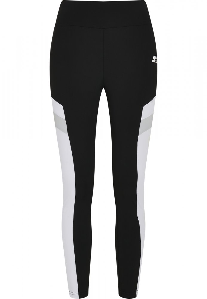 Ladies Starter Highwaist Sports Leggings - black/white XS