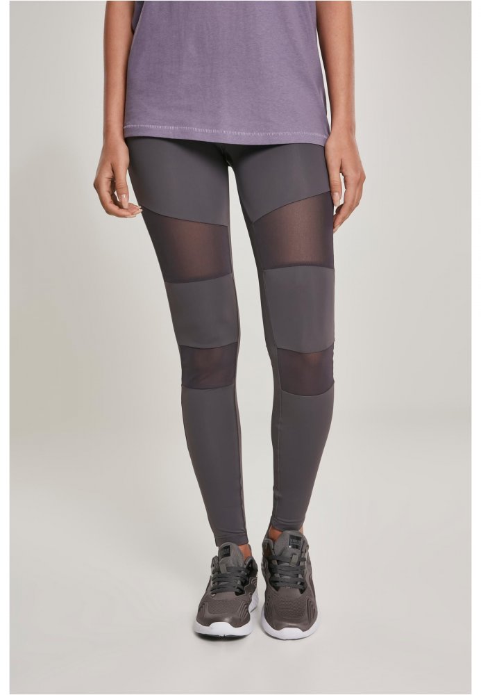 Ladies Tech Mesh Leggings - dark grey XL