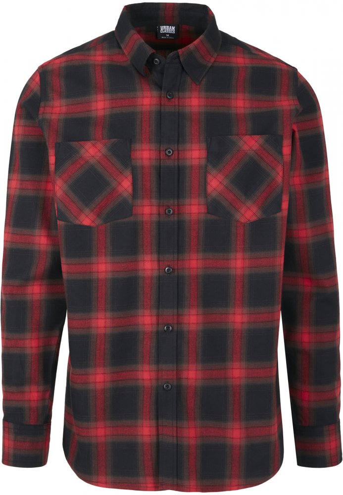 Checked Flanell Shirt 6 - black/red 4XL