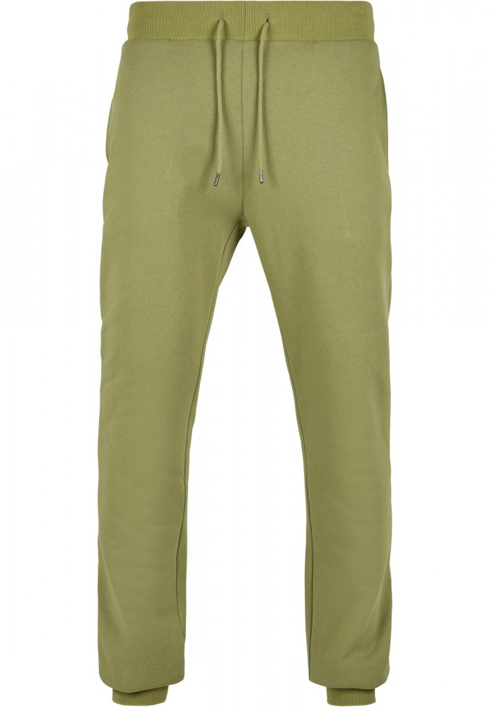 Zelené pánské tepláky Urban Classics Organic Basic Sweatpants S