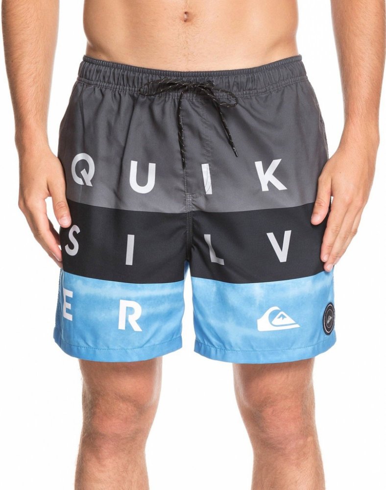 Pánské koupací šortky Quiksilver Word Block - modré M