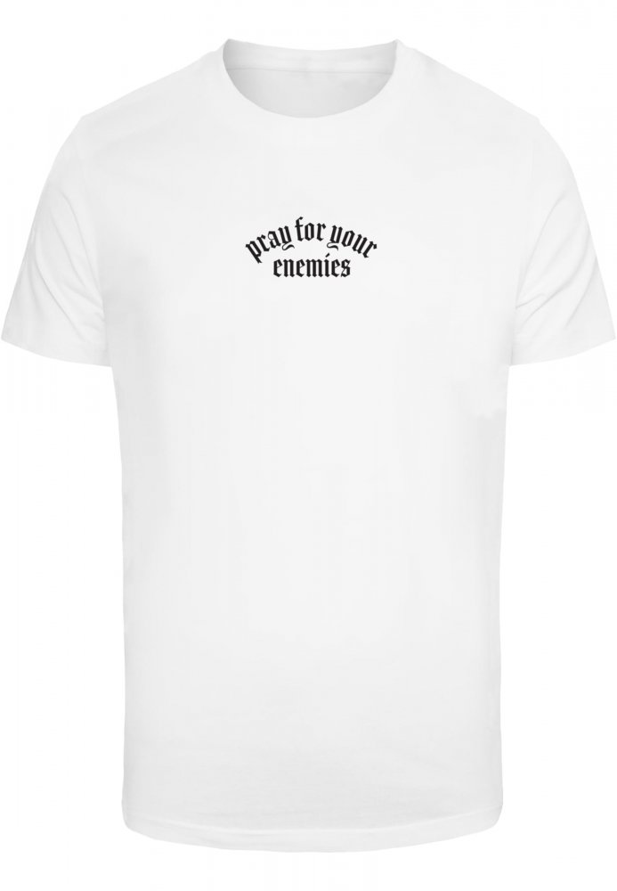 Pray For Your Enemies Tee - white S