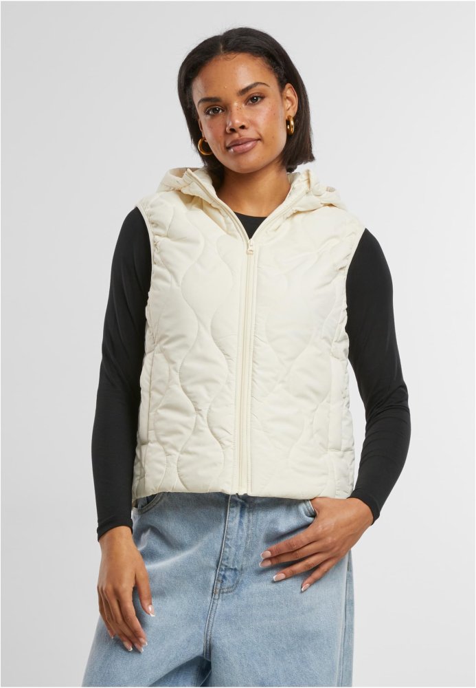 Ladies Super Light Puffer Vest - whitesand L