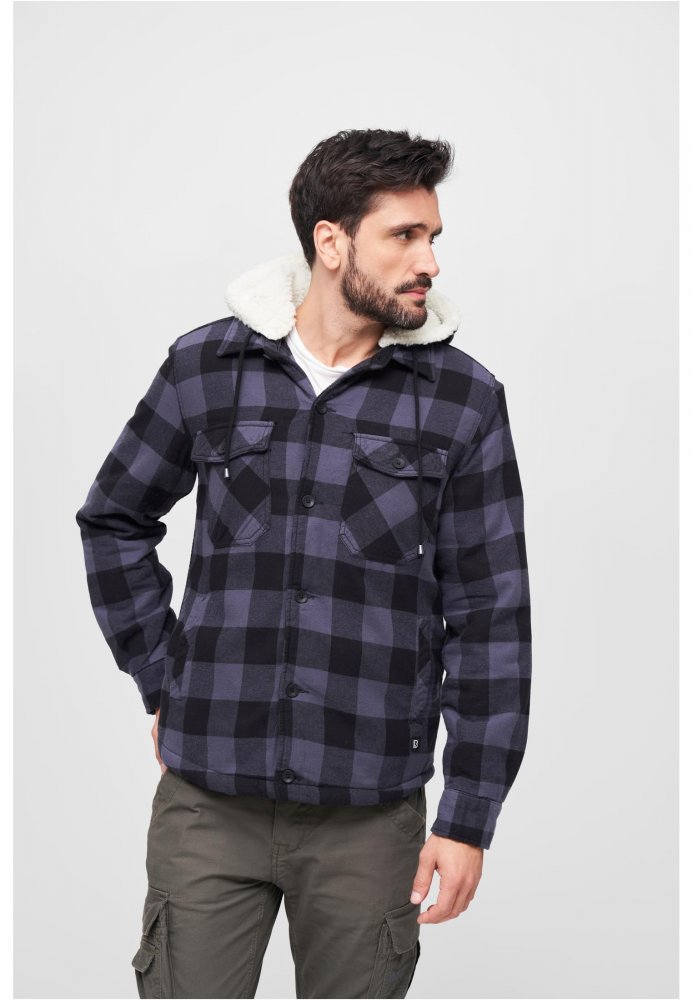 Lumberjacket Hooded - black/grey S